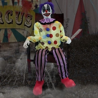 Motion-Activated Thrashing Clown with a Meat Cleaver by Tekky