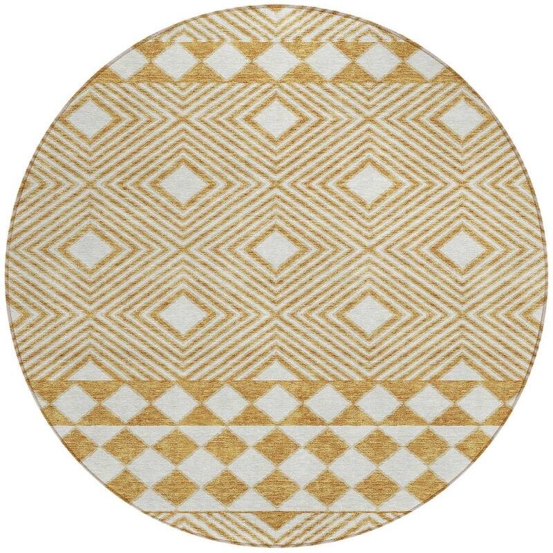 HomeRoots Geometric Transitional Rectangle Outdoor Rug