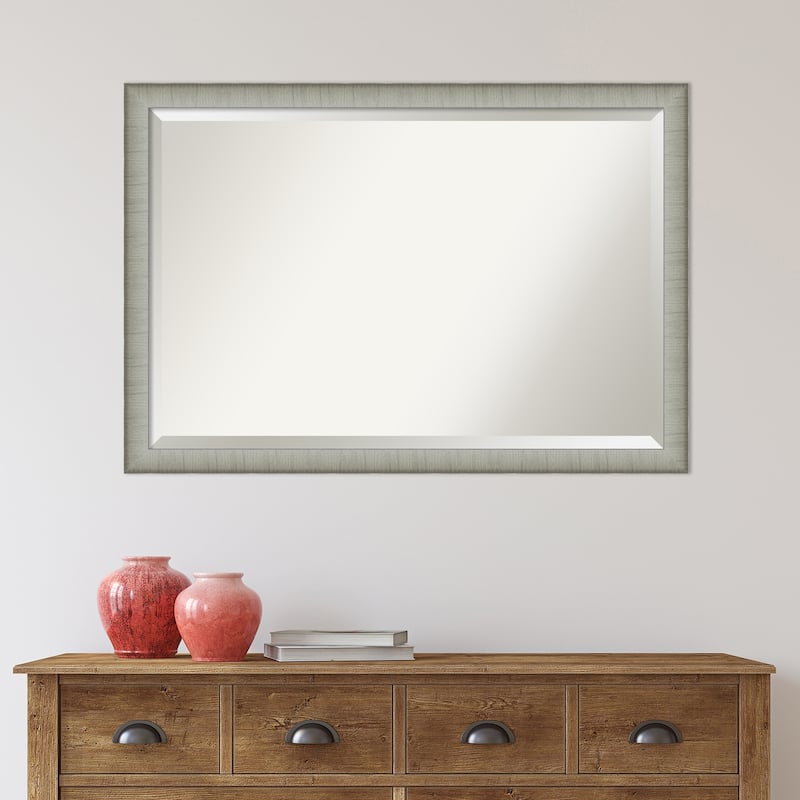 Beveled Bathroom Wall Mirror - Elegant Frame