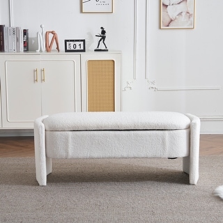 Upholstered Storage Ottoman Bench With Storage - Bed Bath & Beyond ...