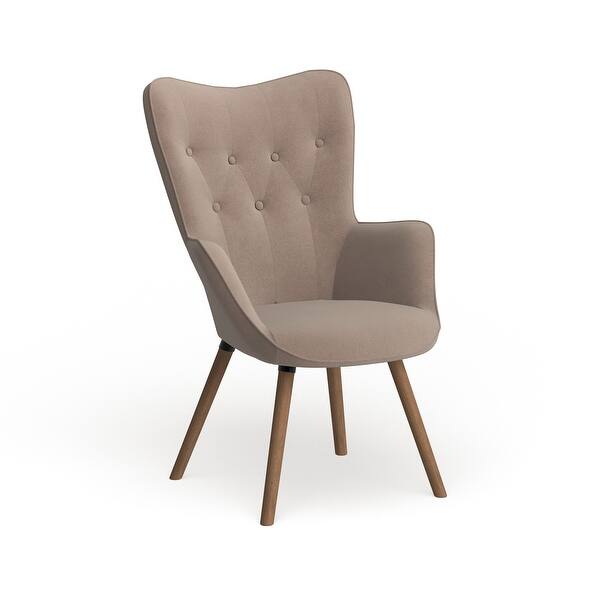 Carson Carrington Arvika Button Tufted High Back Velvet Accent Chair On Sale Overstock 20370485