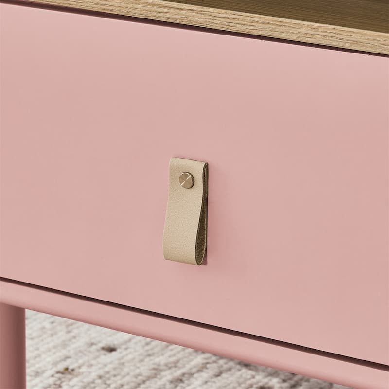 Single Drawer Bedside Table, Modern Wooden Style Bedside Table