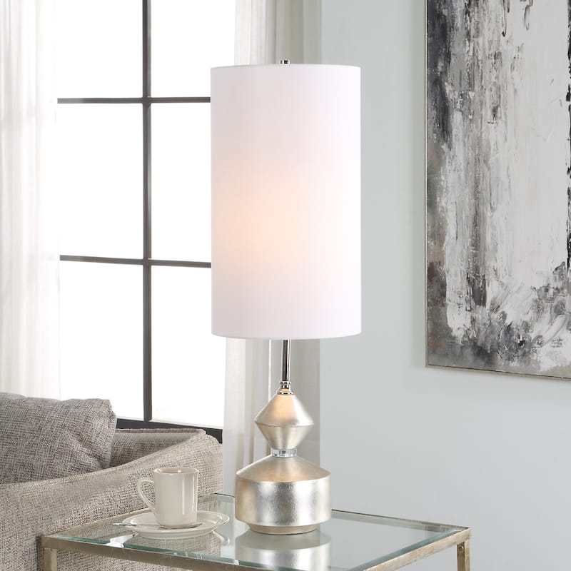 Uttermost Vial Silver Buffet Lamp - 10.5 W X 32.5 H X 10.5 D (in)
