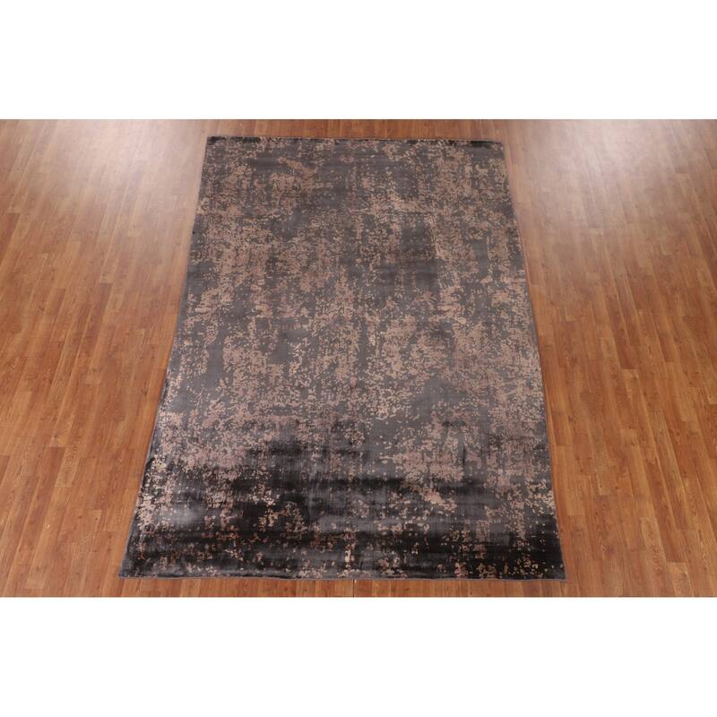 Modern / Abstract Oriental Area Rug Handmade Wool Carpet - 6'6"x 9'4"