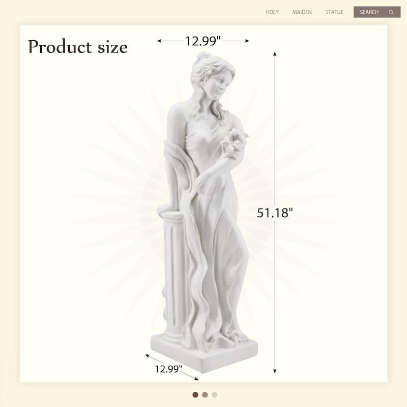 Outdoor Religious Sculpture, Garden Decor, Waterproof Sculpture, Suitable for Courtyard, Front porch, Patio