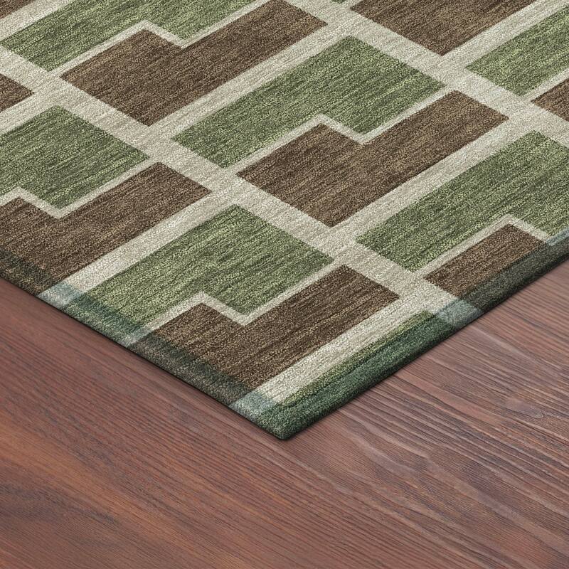 Machine Washable Indoor/ Outdoor Modern Cody Chantille Rug