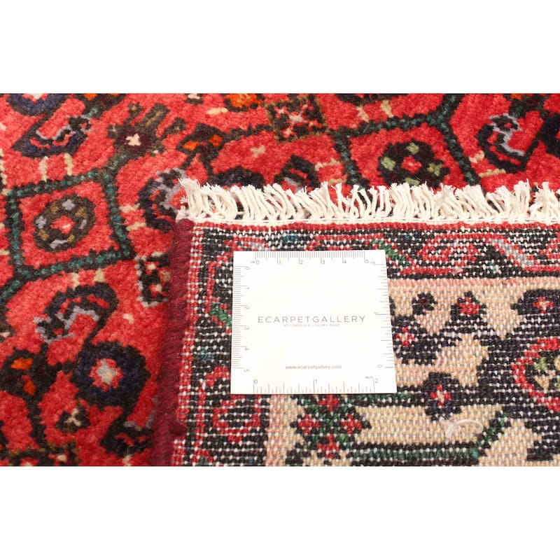 ECARPETGALLERY Hand-knotted Andelz Red Wool Rug - 3'5 x 4'11