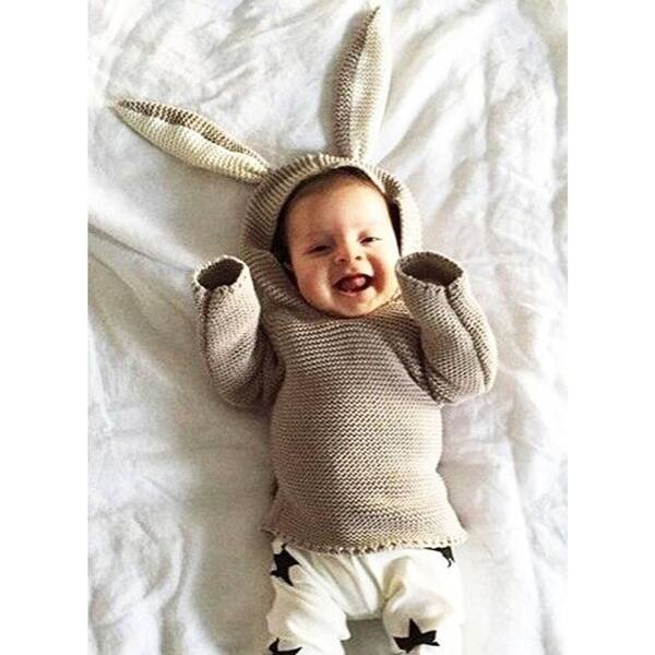 Shop Autumn Baby Boys Sweaters 3d Rabbit Cotton Pullover