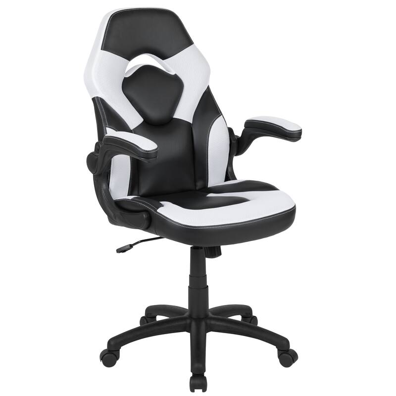 Gaming Desk & Chair Set with Cup Holder, Headphone Hook, and Monitor Stand