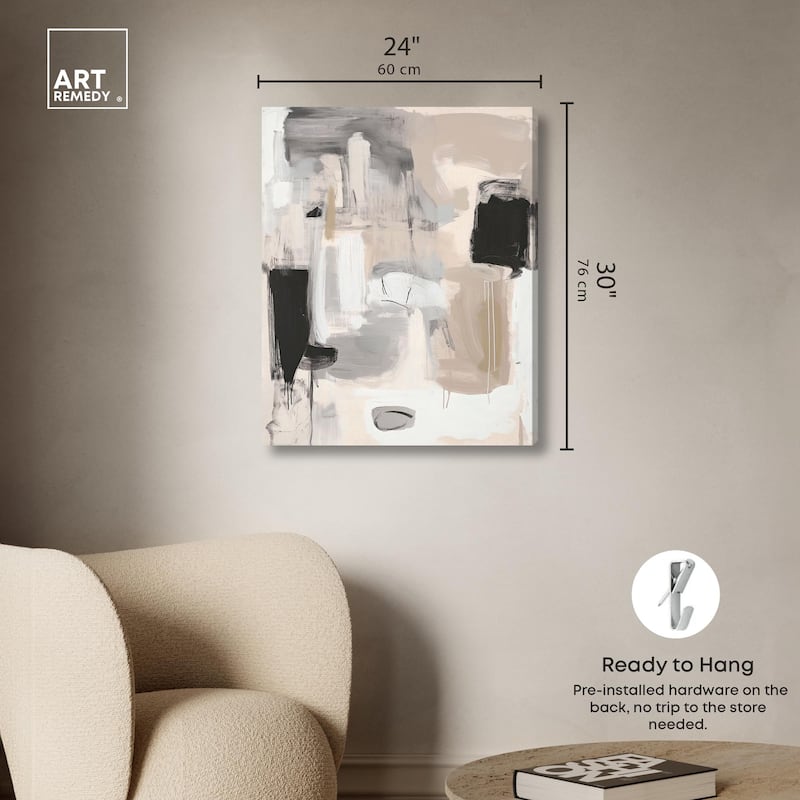 Beauty of Beige II Canvas by Art Remedy, Gallery Wrapped