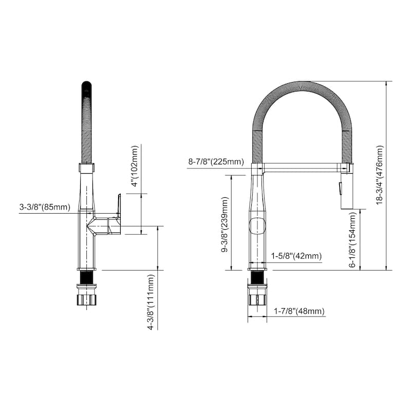 Dowell Series 8002/016 Single Handle Kitchen Faucet/Sprayer