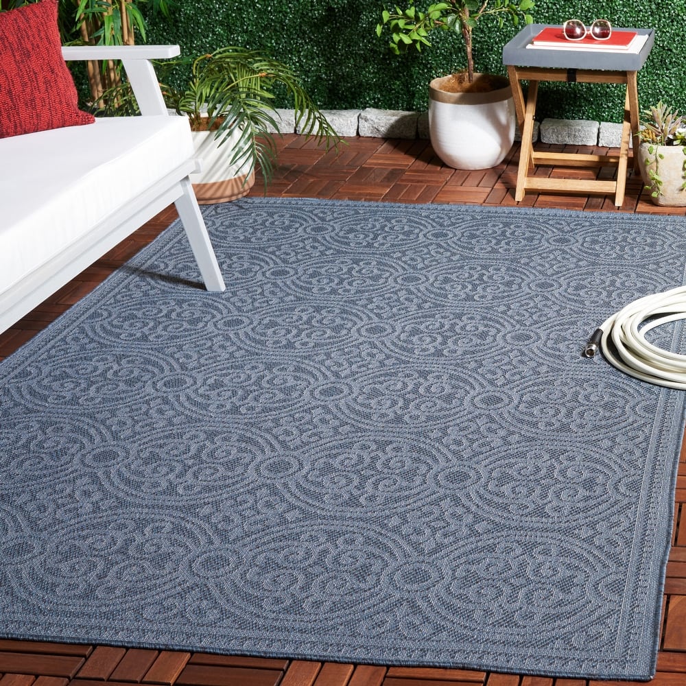 SAFAVIEH Bermuda Artimisia Geometric Indoor/Outdoor Waterproof Rug