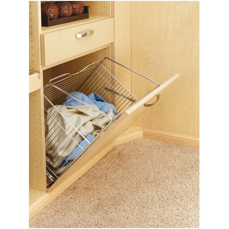 Rev-A-Shelf CTOHB Series Tilt Out Wire Hamper Basket for 21 Inch
