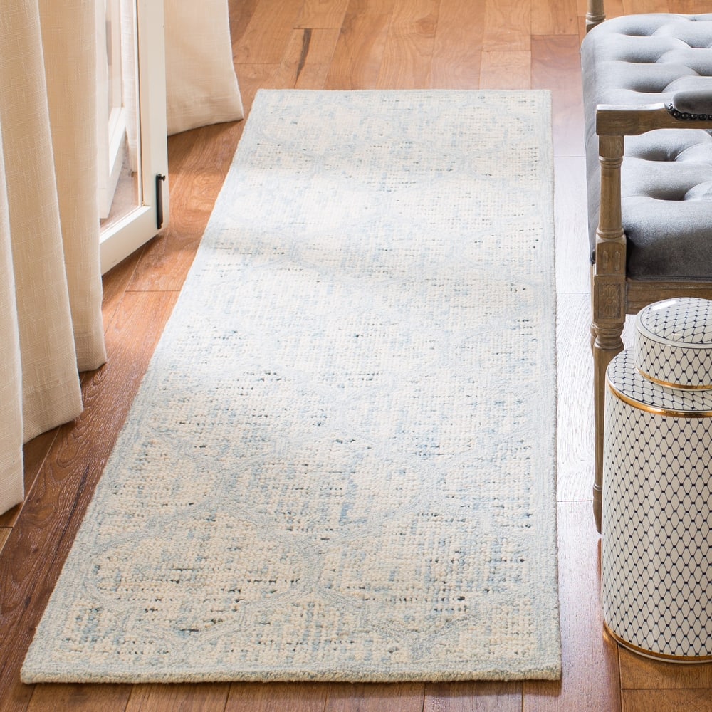 SAFAVIEH Handmade Abstract Kanan Modern Trellis Wool Area Rug