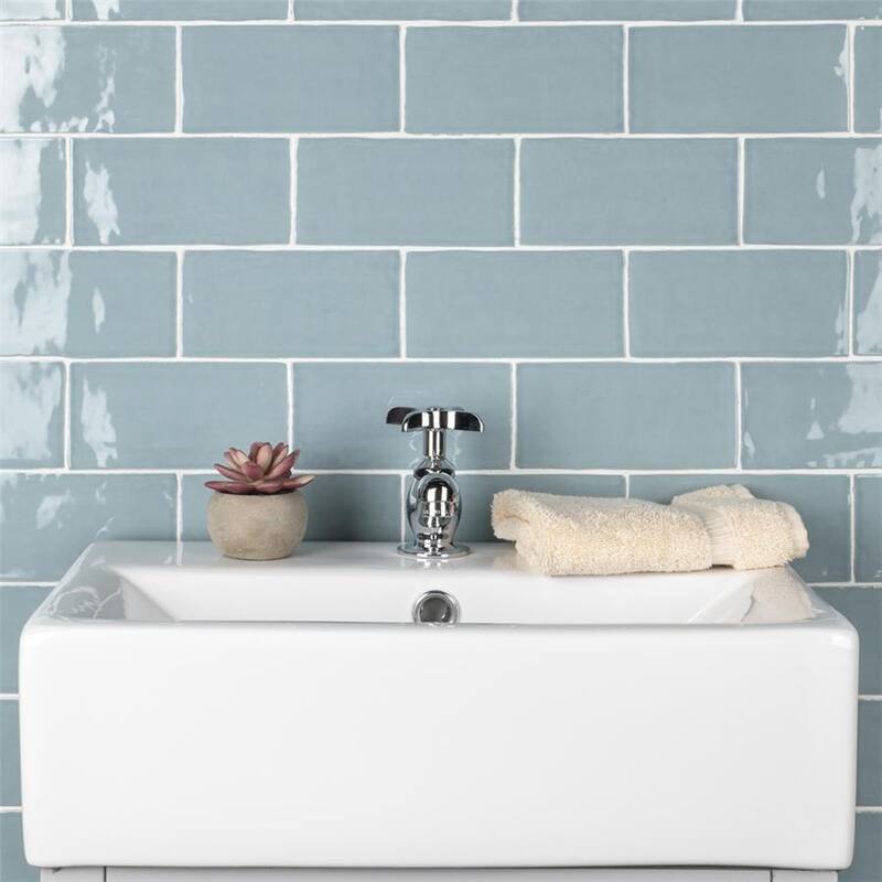 Merola Tile Castillo Sky 3" x 6" Ceramic Wall Tile