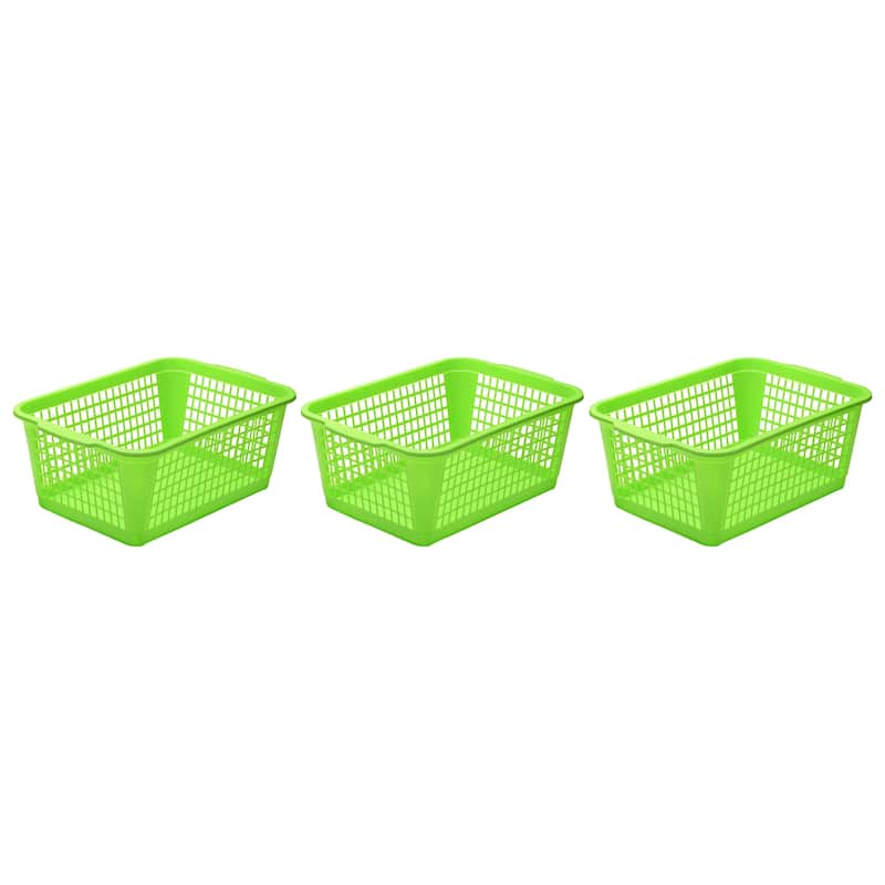YBM Home Large Plastic Storage Basket for Organizing