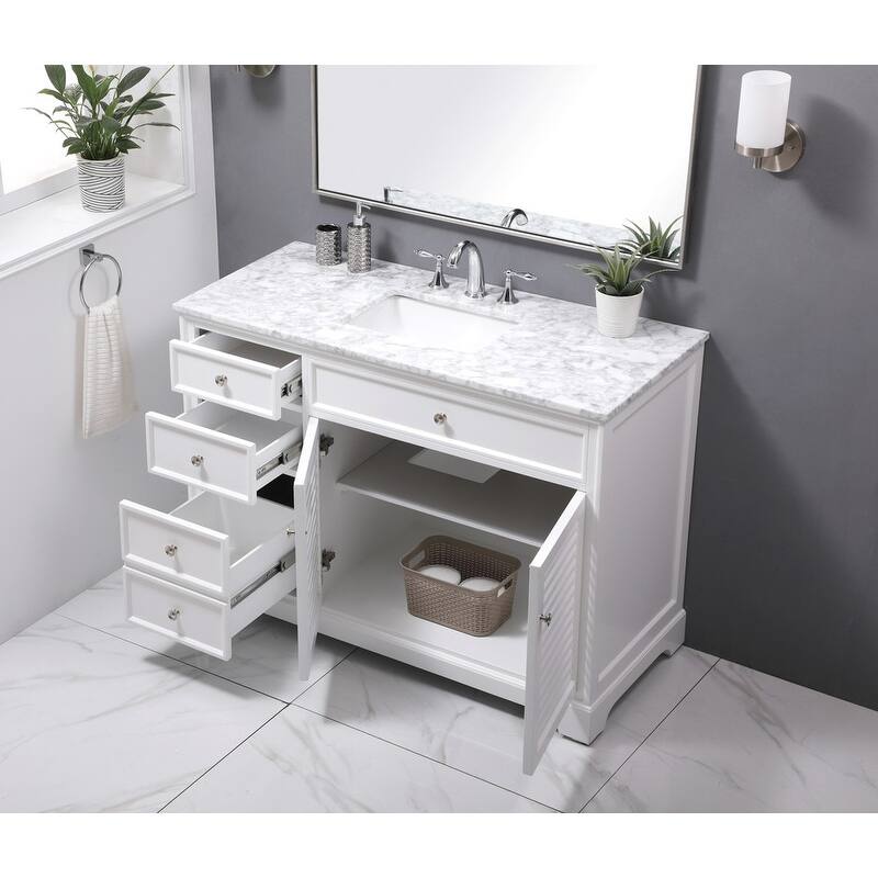 Contemporary 48" Single Bathroom Vanity Set