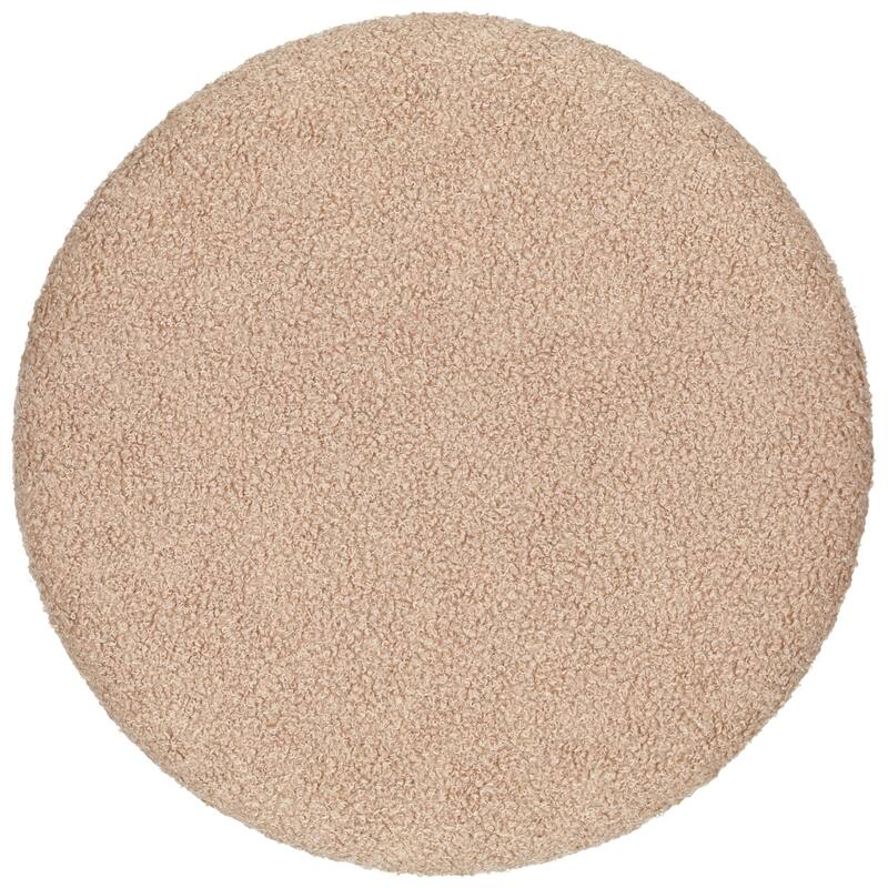 Aria Home Teddy Fabric Ottoman Coffee Table with Hidden Storage