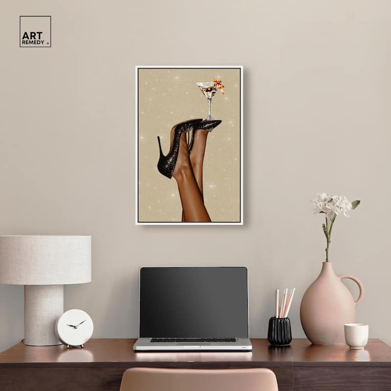 Martini on Display Canvas by Art Remedy