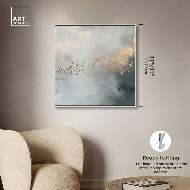 Silvered Hues and Gold I Canvas by Art Remedy
