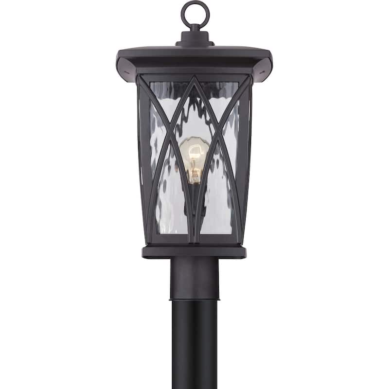 Grover 1-Light Outdoor Post Mount in Mystic Black