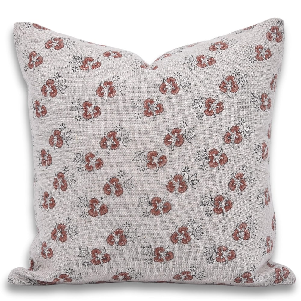 Fabdivine Rustic Handmade Block Print Linen Cushion Sofa & Bed Decoration