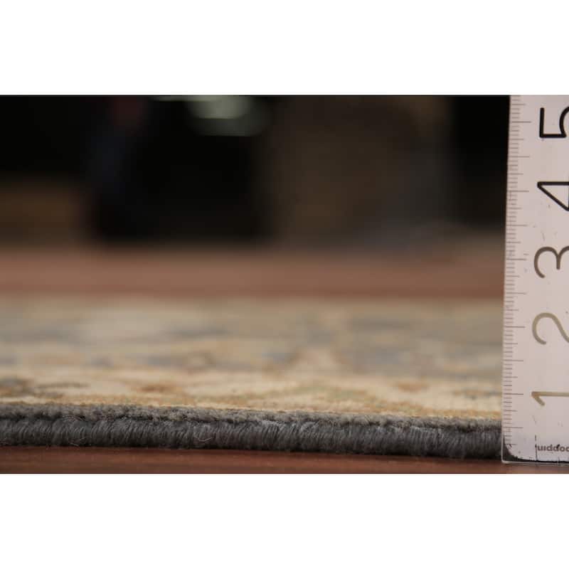 All-Over Oushak Indian Runner Rug Handmade Wool Carpet - 2'9" x 8'3"