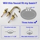 preview thumbnail 20 of 31, 8 Inch Widespread Bathroom Sink Faucet 3 Holes Bathroom Faucet Double Handle Modern Basin Vanity Faucets Deck Mounted No Drain
