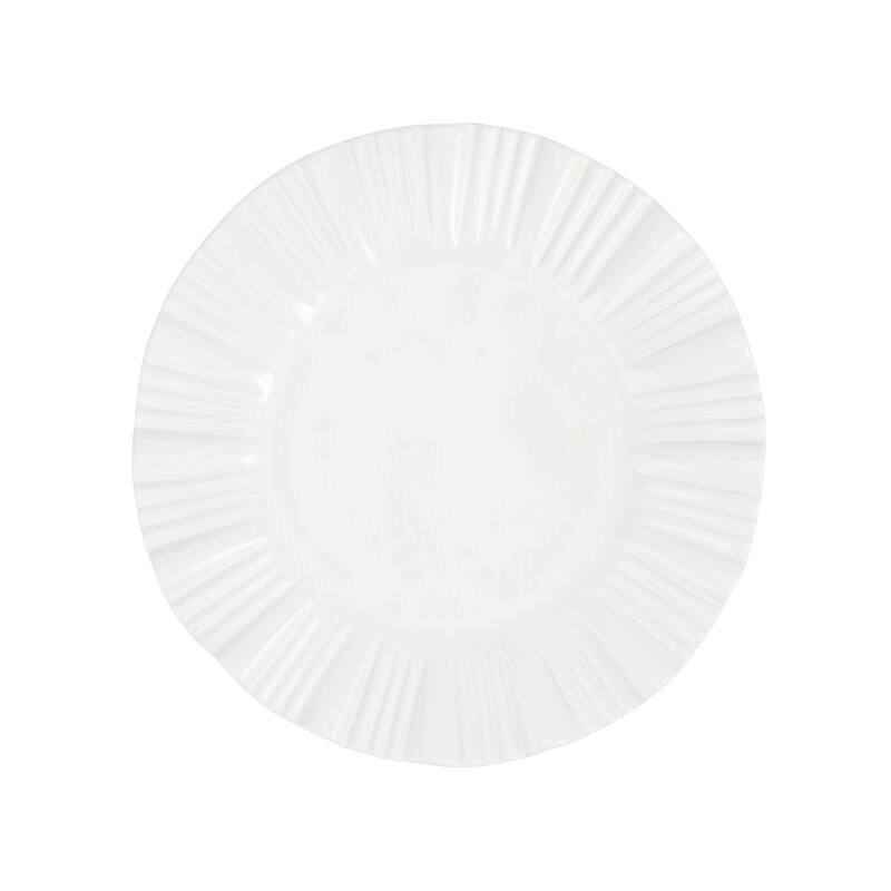 Bari White American Dinner Plate