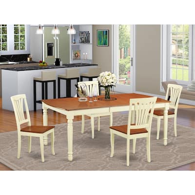 Bohemian Dining Table Set - Kitchen Table with 8 Chairs - Rubber Wood - Modern Design