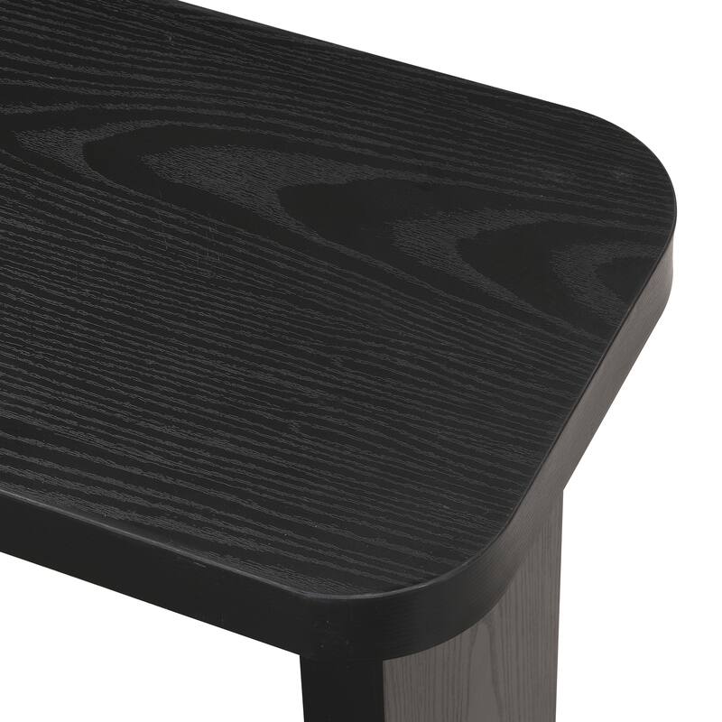 Rectangle Wood Detachable Coffee Table, Single L Shape Farmhouse Coffee Table