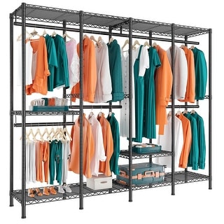 Clothes Rack Heavy Duty, Metal Clothing Rack for Hanging Clothes Rack ...
