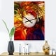 preview thumbnail 8 of 12, Designart 'Illusions of Stained Glass' Oversized Modern Wall CLock