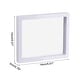 preview thumbnail 2 of 20, Floating Frame Holder 3D Jewelry Display Box with Base White - 14cm x 14cm x 2cm