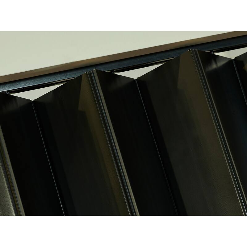 Towne Collection Bedford Black PVC 36-inch Folding Door