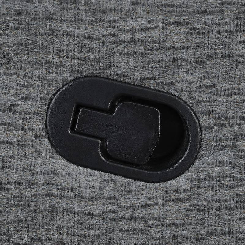 Bahrain Transitional Upholstered Loveseat Charcoal