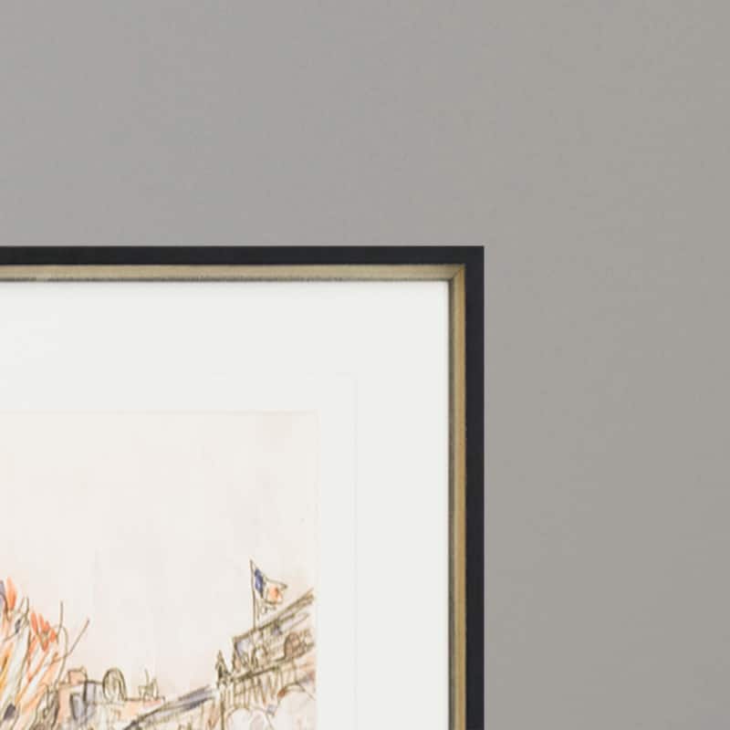The Pont Neuf, Paris Framed Art Giclee Under Glass - Multi-Color