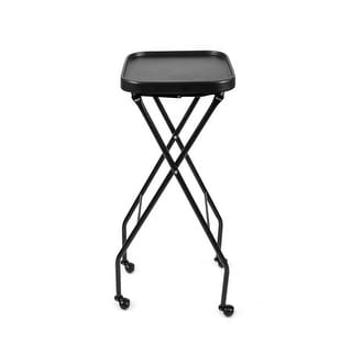 Rolling Service Tray Foldable Garage Office Workstation Organizer - N/A