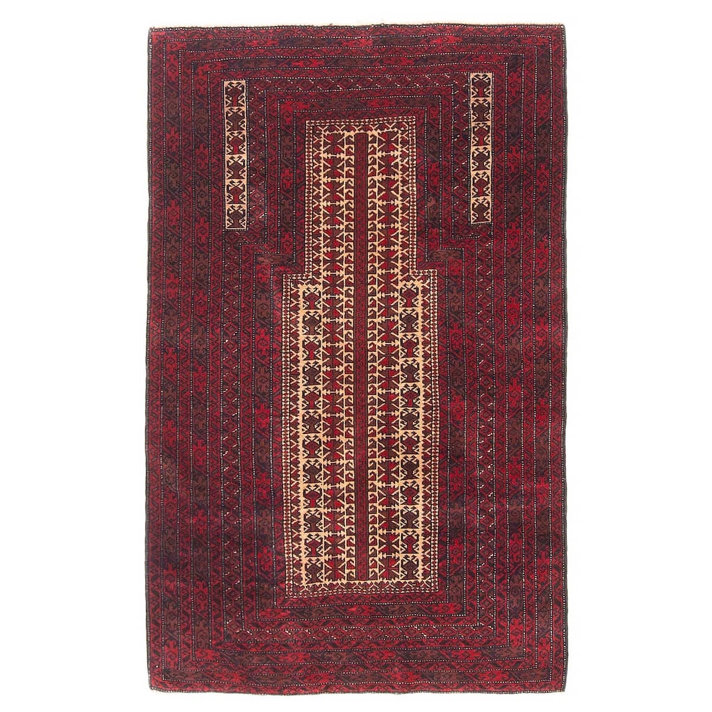 Teimani Tan Rug 2'10" x 4'5" - 2'10 x 4'5