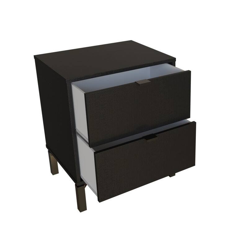 Minimalist 2-Drawer Nightstand