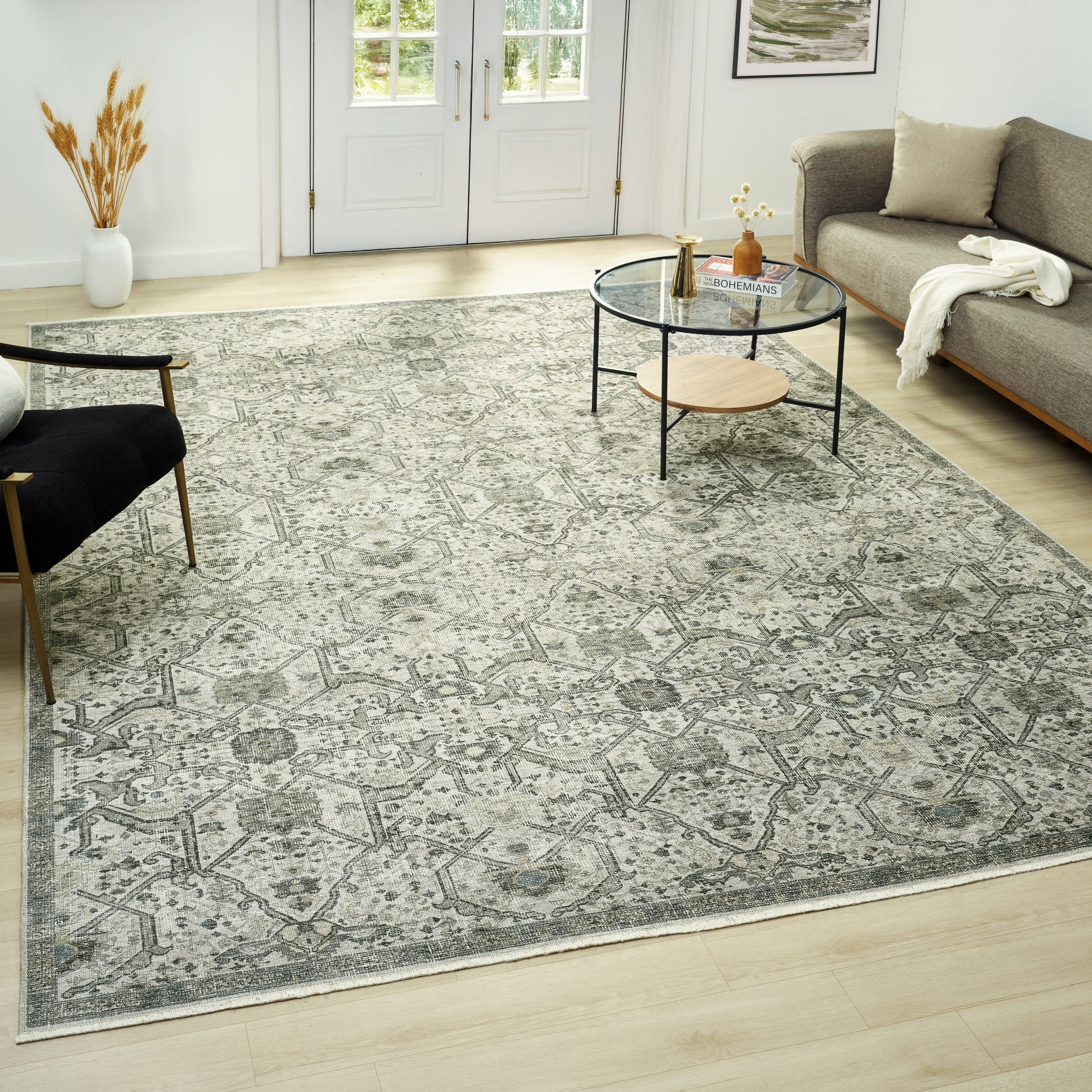KALATY Ashford Stone Grey Area Rug