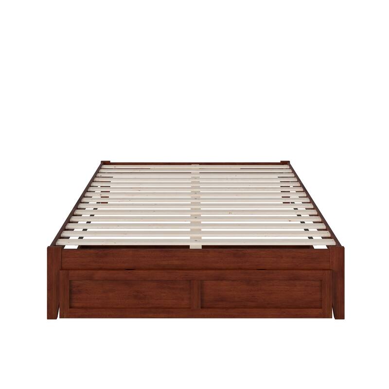 AFI Colorado Platform Bed with Foot Drawer and Charging Station
