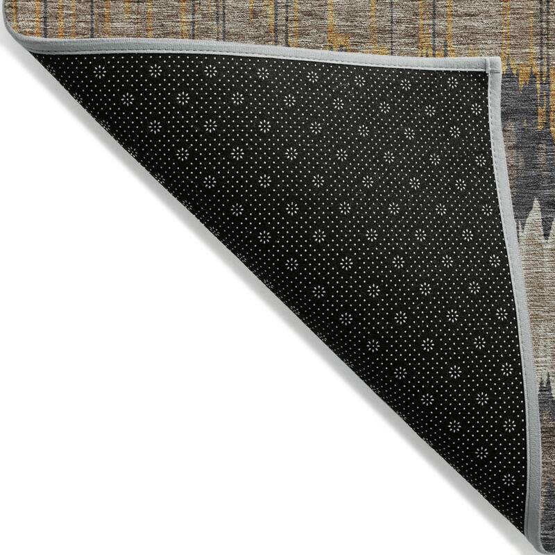 Machine Washable Indoor/ Outdoor Chantille Abstract Ombre Rug