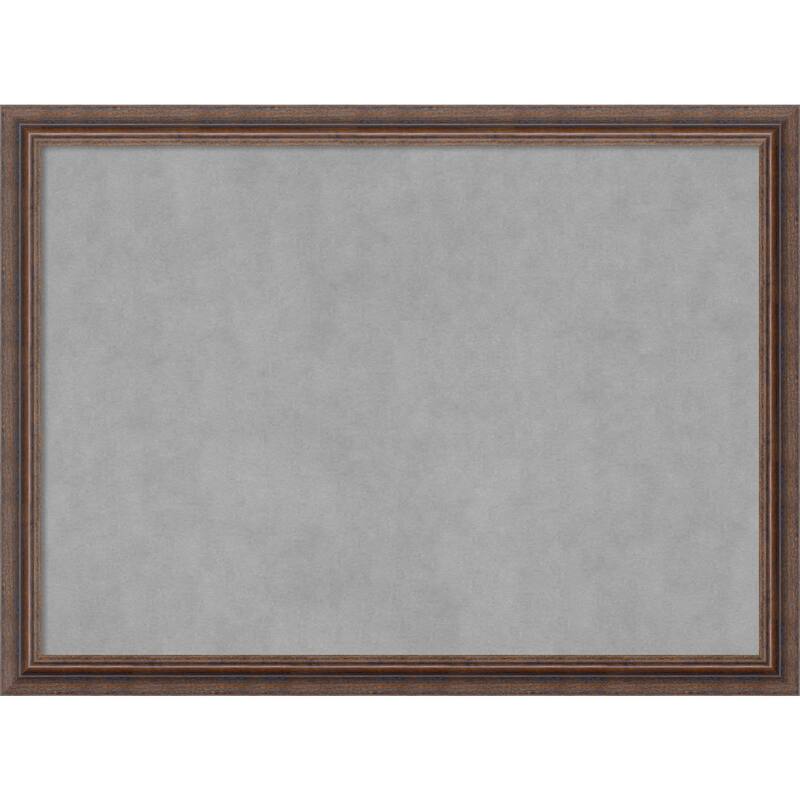 Magnetic Board, Distressed Rustic Brown - large - 31 x 23-inch