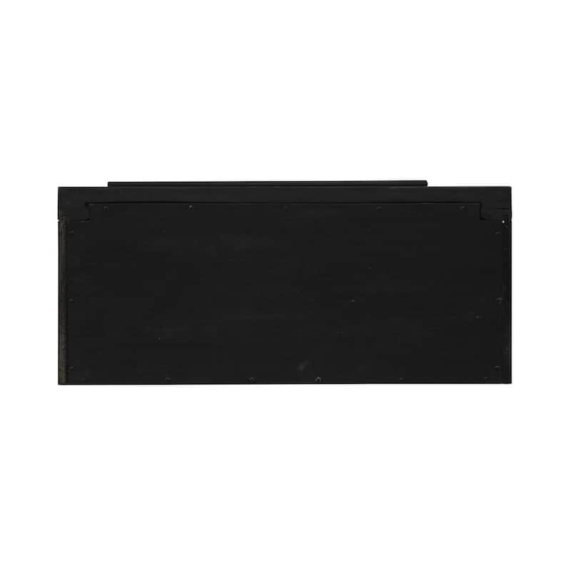 Meritage Aged Charcoal Rub-thru Caramel Bunching Bookcase - 32" x 14" x 76"