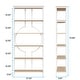 preview thumbnail 16 of 23, 70.9"H x 27.6"W Industrial Geometric Bookcase, 6-Tier Tall Bookshelf, Wood Display Shelf Storage Shelves