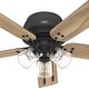 preview thumbnail 5 of 11, Hunter 52" Shady Grove Ceiling Fan with LED Light Kit/ Pull Chain, Standard or Flush Mount - Casual, Transitional