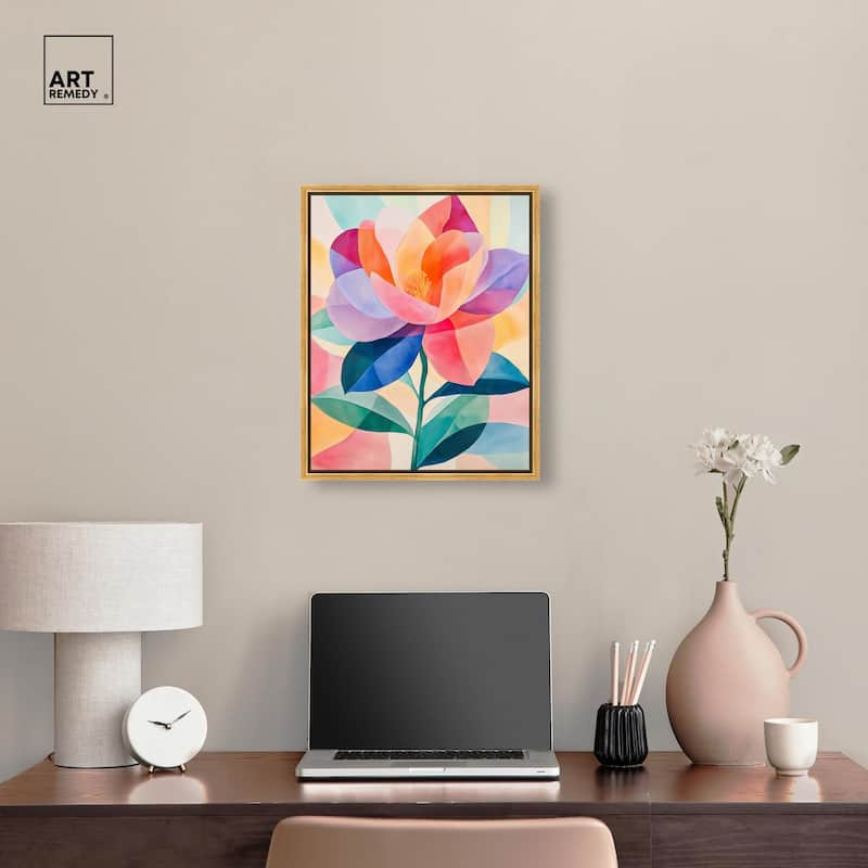 Ail Geofloral II Canvas by Art Remedy