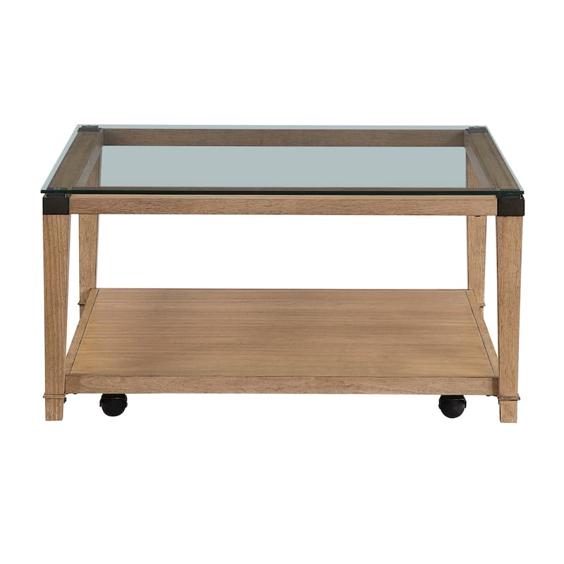 Neilsen 32" Transitional Square Wood Cocktail Table