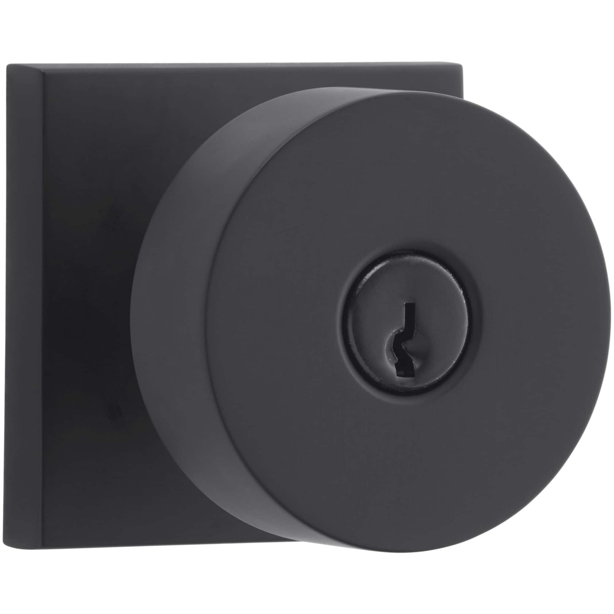 Baldwin Contemporary Single Cylinder Keyed Entry Door Knob with Square  Bed Bath  Beyond 16081185
